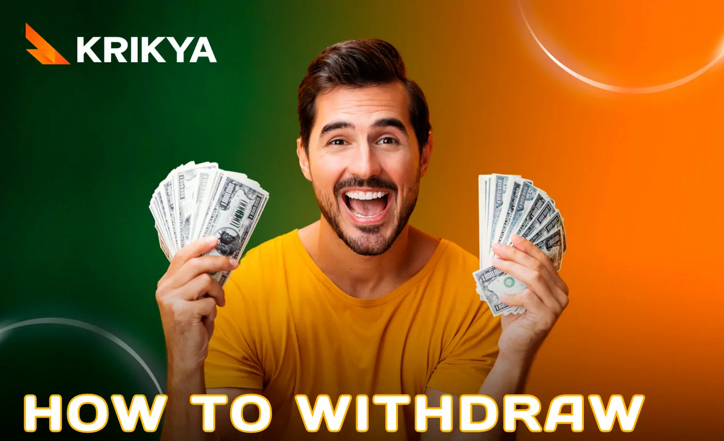 Request a withdrawal to Krikya